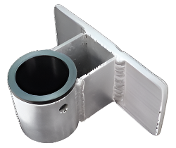 EZ PULLER AMS106-2 2&quot; SPACED SLEEVED GUNNEL MOUNT FOR ALL 1.5&quot; DAVITS