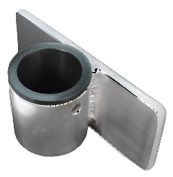 EZ PULLER AMS106 SLEEVED GUNNEL MOUNT FOR 1.5" DAVITS