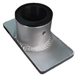 EZ Puller AMS300B sleeved 2" deck davit mount