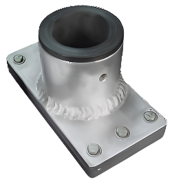 EZ Puller AMS300C sleeved 2-piece 2" davit mount